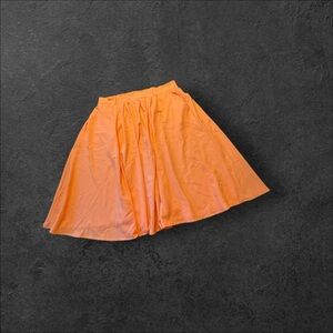 Modcloth Vibrant Orange Skater Skirt
